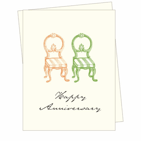 Anniversary Chairs Card