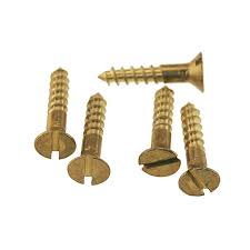 0 X 3/8 FH SLOT WS BRASS