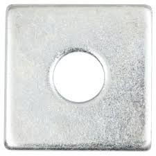 1-1/2" Square Washer Hot Galvanized (1-9/16 ID X 6" X 6" X 1/2" THK)