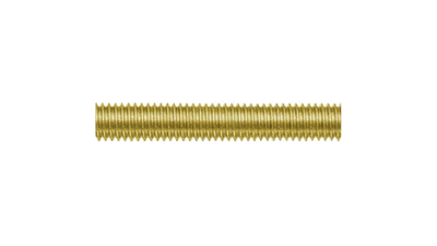 1/2-13 X 2-1/2" FULLY THREADED <B/>STUD</B> BRASS