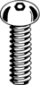 1/2-13 X 2 BUTTON SOC PIN HEAD MS STAINLESS