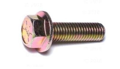 1/2-20 X 1-3/4 (FINE) FLANGE BOLTS <B/>GR 8</B> <U/>NON-SERRATED</U> YELLOW ZINC PLATED