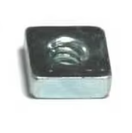 1/4-20 SQUARE MACHINE SCREW NUT ZINC   