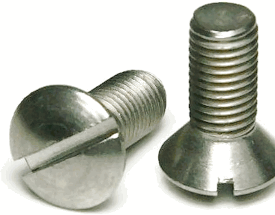 1/4-20 X 1-1/2 OVAL SLOT MACH SCREW ALUMINUM
