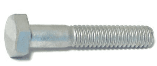 100 Bolts Carriage Bolt Hot Dipped Galvanized Full Thread 1/4'-20
