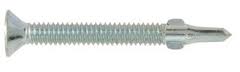 1/4-20 X 3-1/4 FH PHIL SELF-DRILL SCREWS WITH WINGS <B/>#4 POINT</B>    (100'S)