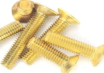 1/4-20 X 5/16 FH <i/>UNDERCUT</I> SLOT MACH SCREW BRASS