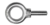 1/4 X 1 FORGED MACHINERY LIFTING EYE BOLT <b/>HOT GALVANIZED</b>