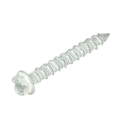1/4 X 2-1/4 HEX HEAD CONCRETE SCREW <B/>PAINTED WHITE</B>