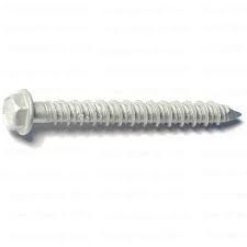 1/4 X 4 HEX HEAD CONCRETE SCREW <B/>PAINTED WHITE</B>