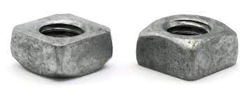 1-8 REGULAR <B/>SQUARE NUT</B> HOT GALVANIZED