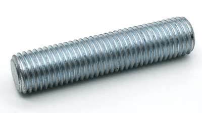 1-8 X 5-1/2  THREADED STUD A307 STEEL ZINC PLATED