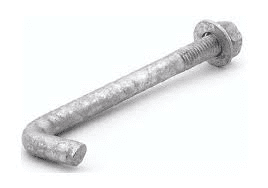 1 X 42 Anchor Bolt Hot Galvanized