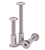 10-24 X 5/8" <B/>LOW PROFILE</B> BARREL NUT WITH 1" MATING SCREW STEEL ZINC