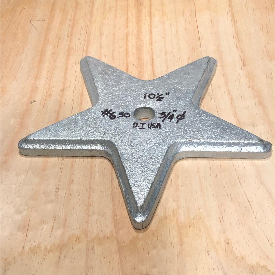 10" (5 POINT) STRUCTURAL STAR BUILDING RETAINING WASHERS