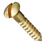 10 X 1-1/2 OVAL SLOT WS BRASS PLATED