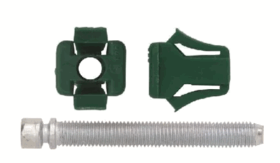 #1019 Headlight Adjusting Screw With Nut  1/4-28 x 2"   