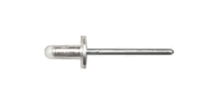 #10459 Blind Rivet Aluminum <b/>Nylon Capped</b> 6mm Diameter, 1.6mm-6.35mm Grip Range