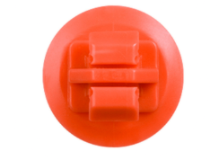  #10492  Orange Nylon Moulding Clips  9mm Hole Size, 17mm Stem Length