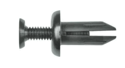 #10686 Fascia Retainer Black Nylon 5mm Hole, 12mm Stem 
