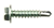 #1080   Hex Wash Self-Drilling Tek Screw Zinc  10-16X1
