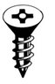 12 X 1-1/2 FLAT PHIL PIN HEAD SMS STAINLESS