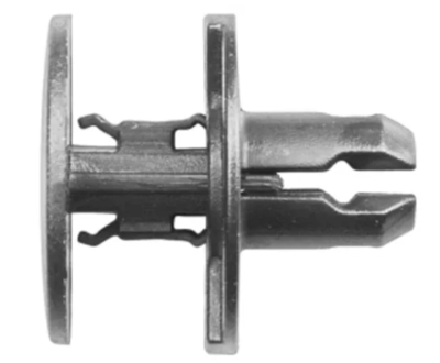 #12456 Fender Push Retainer Black Nylon 8mm Hole, 10mm Stem, 20mm Flange  (Honda)