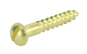 2 X 1/4 RH SLOT WS <B/>BRASS PLATED</B>