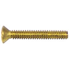 3/8-16 X 3/4 OVAL SLOT MACH SCREW BRASS