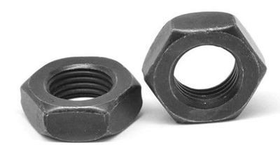 3/8-24 LEFT HAND HEX JAM NUT PLAIN STEEL (FINE)