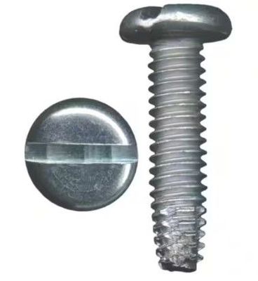 4-40X3/8 PAN SLOT TYPE 'F' THREAD CUTTING SCREW TYPE 410 STAINLESS  