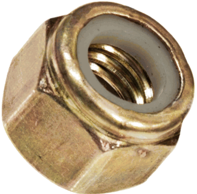 5/8-11 HEAVY PATTERN NYLON INSERT LOCKNUT (STOP NUT) BRASS