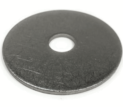 5/8" Dock Washer Plain Steel (11/16 ID, 3" OD, 1/4" THK)