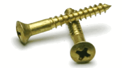5 X 5/8 OVAL PHILLIPS WS <B/>BRASS PLATED</B>