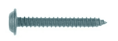 #5990  Flat Top Phillips Washer Head Trim Screw Black  (GM)  #8 X 1-1/4