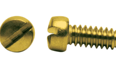 6/32 X 1 FILLISTER SLOT MACH SCREW BRASS
