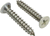 6 X 1-1/2 Flat Head Phillips SMS Zinc Plated With <B/>White Painted Heads</B>