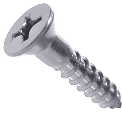 #6 X 1/2 FLAT HEAD PHILLIPS WOOD SCREWS ALUMINUM