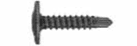 #6265 Oval Phillips Washer Head Mounting Tek Screw Black  (GM)  #8 X 3/4  