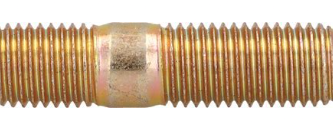 7/16-14 X 2-1/4" DOUBLE ENDED  <B/>STUD</B> BRASS
