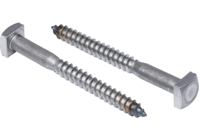 7/16 X 6 SQUARE HEAD LAG BOLTS ZINC PLATED