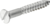 7 X 5/8 FH SLOT WS <B/>HOT GALVANIZED</B>