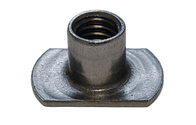 8-32 X 1/4 WELD NUT PLAIN STEEL (3/4"L X 1/2"W) RECTANGULAR BASE)