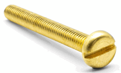 8/32 X 5/8 PAN SLOT MACH SCREW BRASS