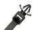 #9325 <B/>PUSH-MOUNT</B> CABLE TIE BLACK NYLON 8"-50#  