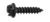 8 X 1/4 HWH SMS <B/><I/>BLACK OXIDE</B></I>