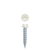 8 X 2 HWH SELF-PIERCING SCREW ZINC WITH <B/>PAINTED WHITE HEAD</B>  (100'S)