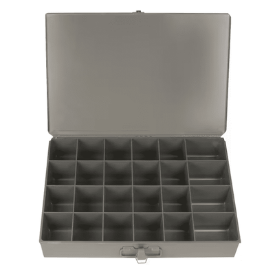 #8519 Metric Hex Cap, Nut, F/W, L/W Assortment in Metal Tray