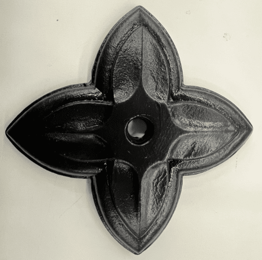 10" (4 LEAF) STRUCTURAL STAR BUILDING RETAINING WASHERS PAINTED BLACK