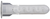 AF6-100 'TOGGLER' <B/>Alligator Anchor</B> <I/> (With Flange)</I>  (1/4" Drill)